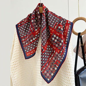 MaraSilk Pure Mulberry Silk Scarf - Square Double Crepe MS242 25" x 25" MS24201