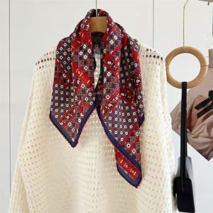 MaraSilk Pure Mulberry Silk Scarf - Square Double Crepe MS242