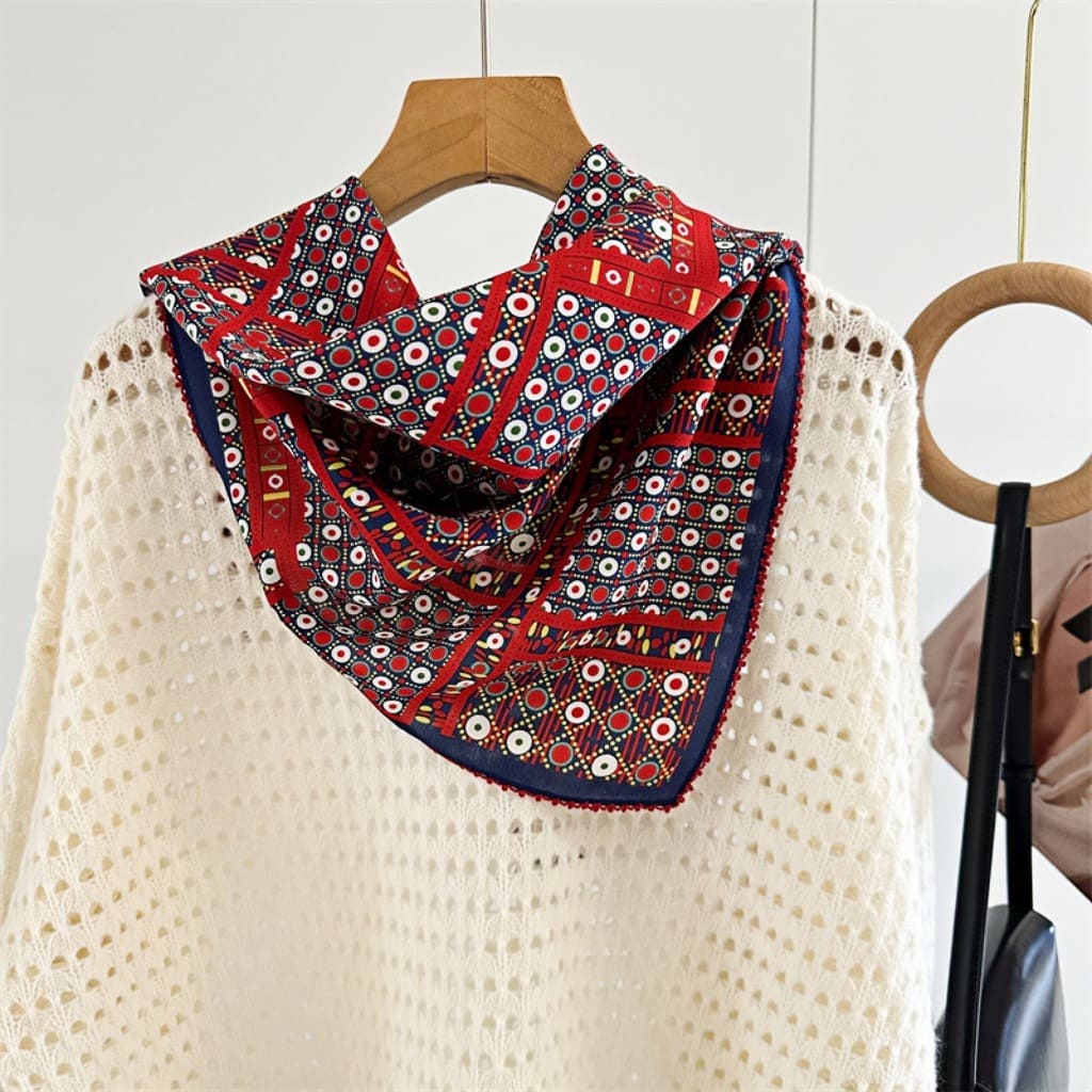 MaraSilk Pure Mulberry Silk Scarf - Square Double Crepe MS242