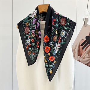 MaraSilk Pure Mulberry Silk Scarf - Square Double Crepe MS243