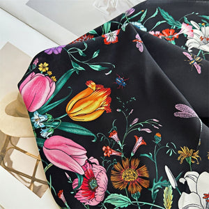 MaraSilk Pure Mulberry Silk Scarf - Square Double Crepe MS243