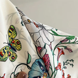 MaraSilk Pure Mulberry Silk Scarf - Square Double Crepe MS243