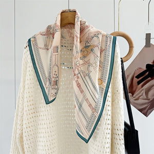 MaraSilk Pure Mulberry Silk Scarf - Square Double Crepe MS244