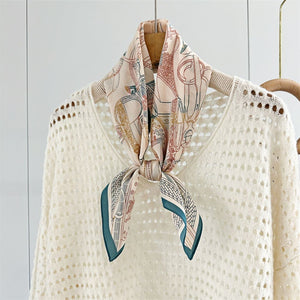 MaraSilk Pure Mulberry Silk Scarf - Square Double Crepe MS244