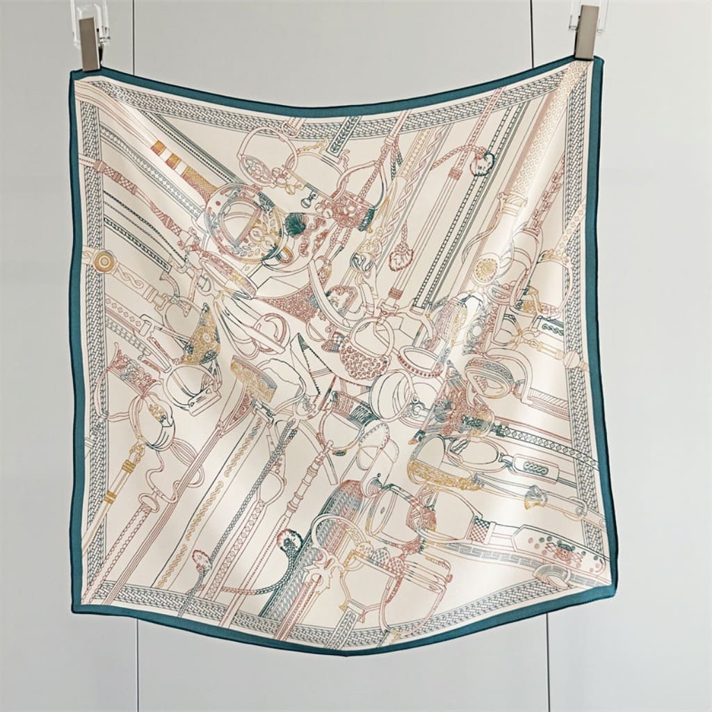 MaraSilk Pure Mulberry Silk Scarf - Square Double Crepe MS244