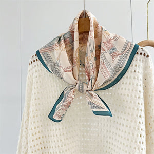 MaraSilk Pure Mulberry Silk Scarf - Square Double Crepe MS244 25" x 25" MS24401