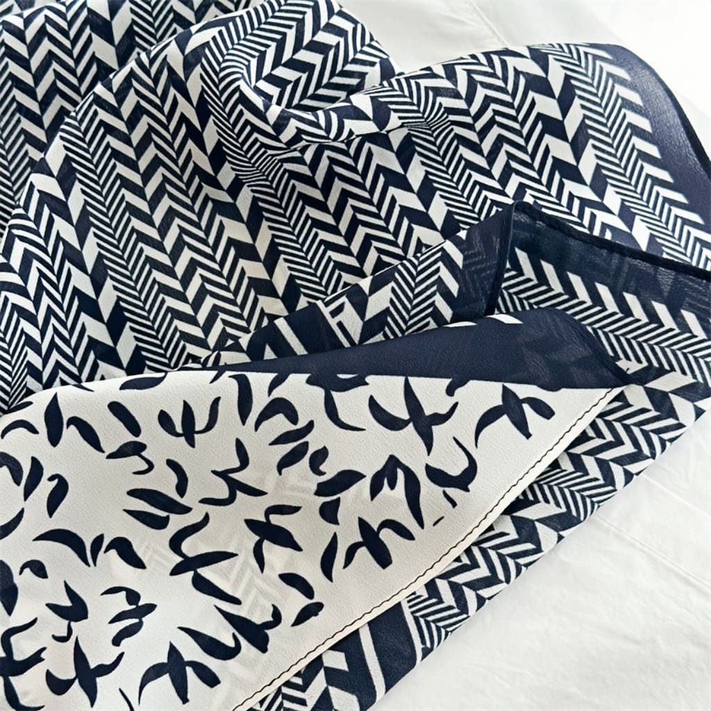 MaraSilk Pure Mulberry Silk Scarf - Square Double Crepe MS245