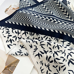 MaraSilk Pure Mulberry Silk Scarf - Square Double Crepe MS245