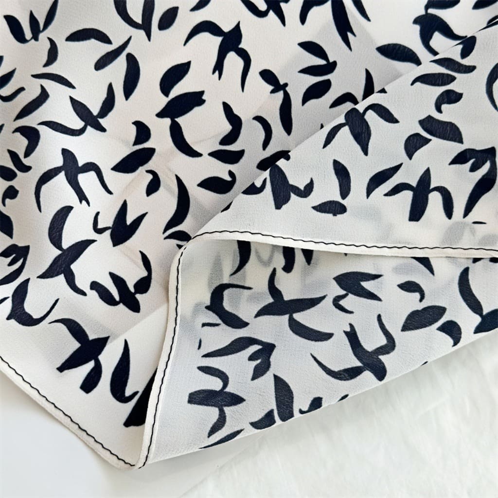 MaraSilk Pure Mulberry Silk Scarf - Square Double Crepe MS245