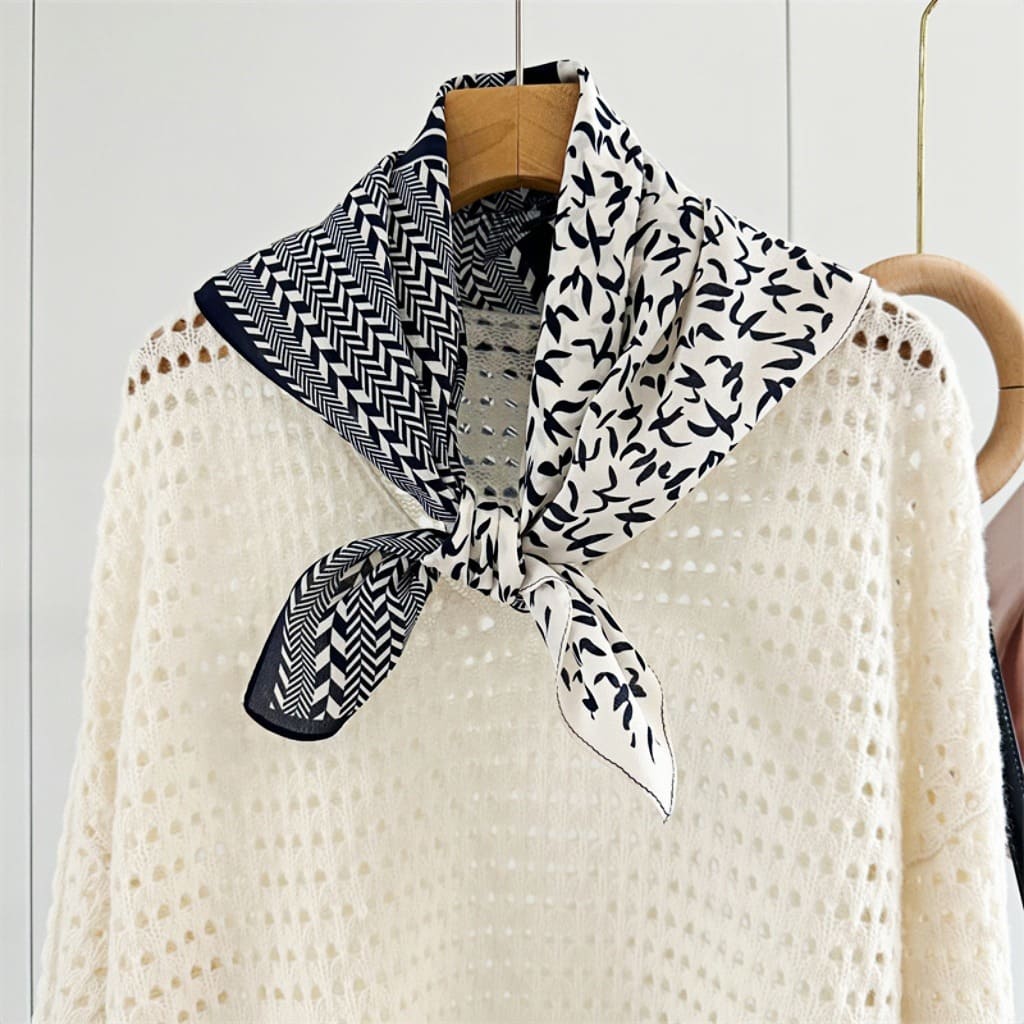 MaraSilk Pure Mulberry Silk Scarf - Square Double Crepe MS245 25" x 25" MS24501