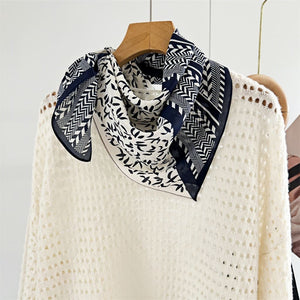 MaraSilk Pure Mulberry Silk Scarf - Square Double Crepe MS245