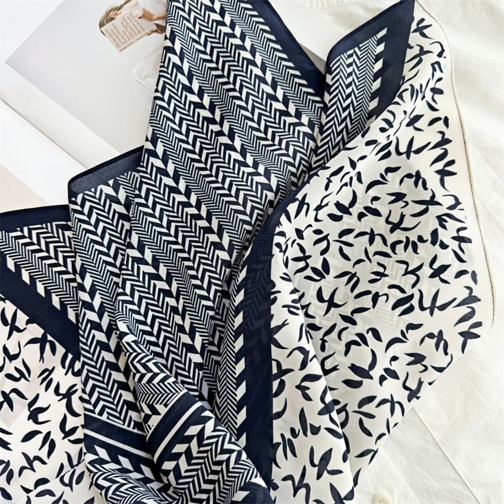 MaraSilk Pure Mulberry Silk Scarf - Square Double Crepe MS245