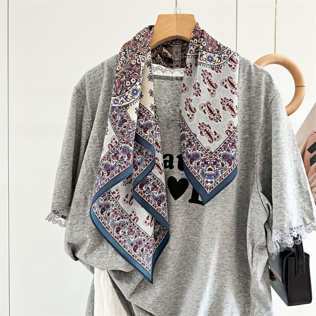 MaraSilk Pure Mulberry Silk Scarf - Square Double Crepe MS246