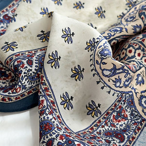 MaraSilk Pure Mulberry Silk Scarf - Square Double Crepe MS246