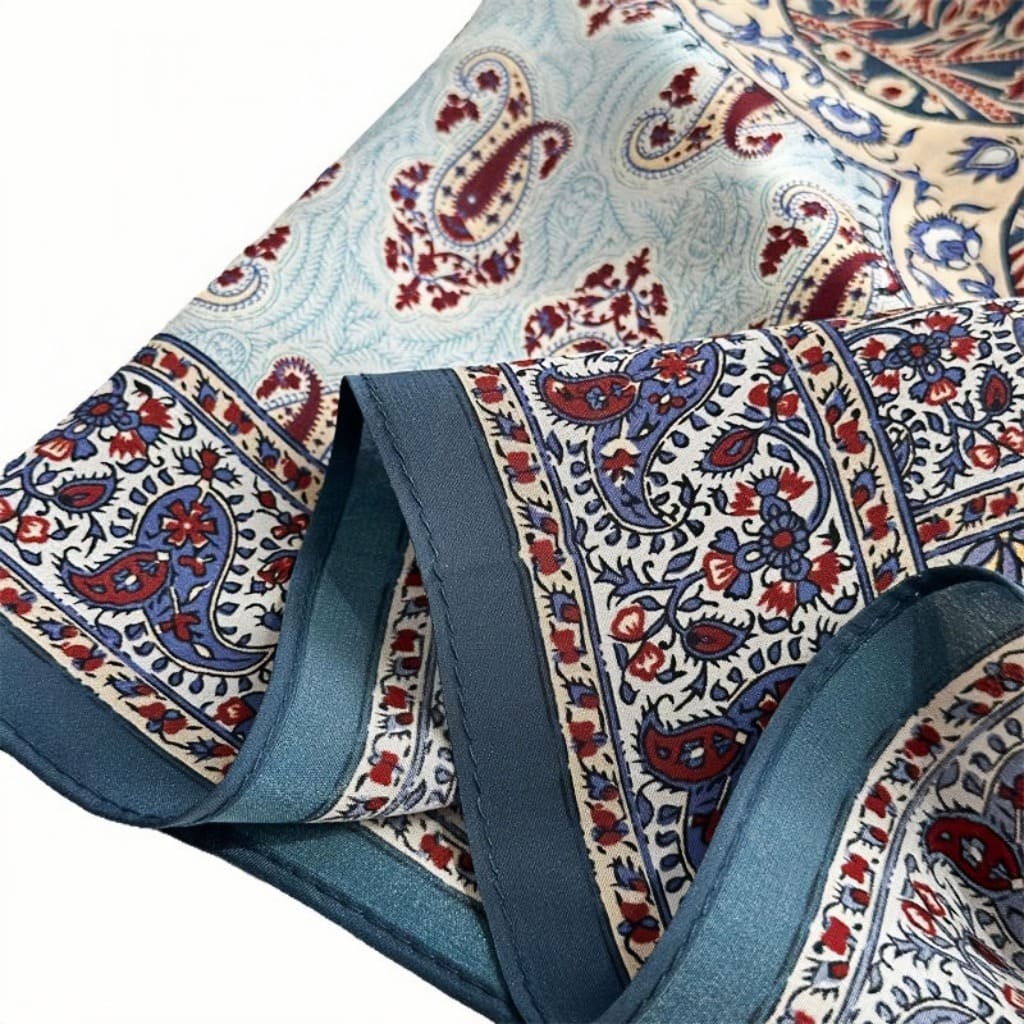 MaraSilk Pure Mulberry Silk Scarf - Square Double Crepe MS246