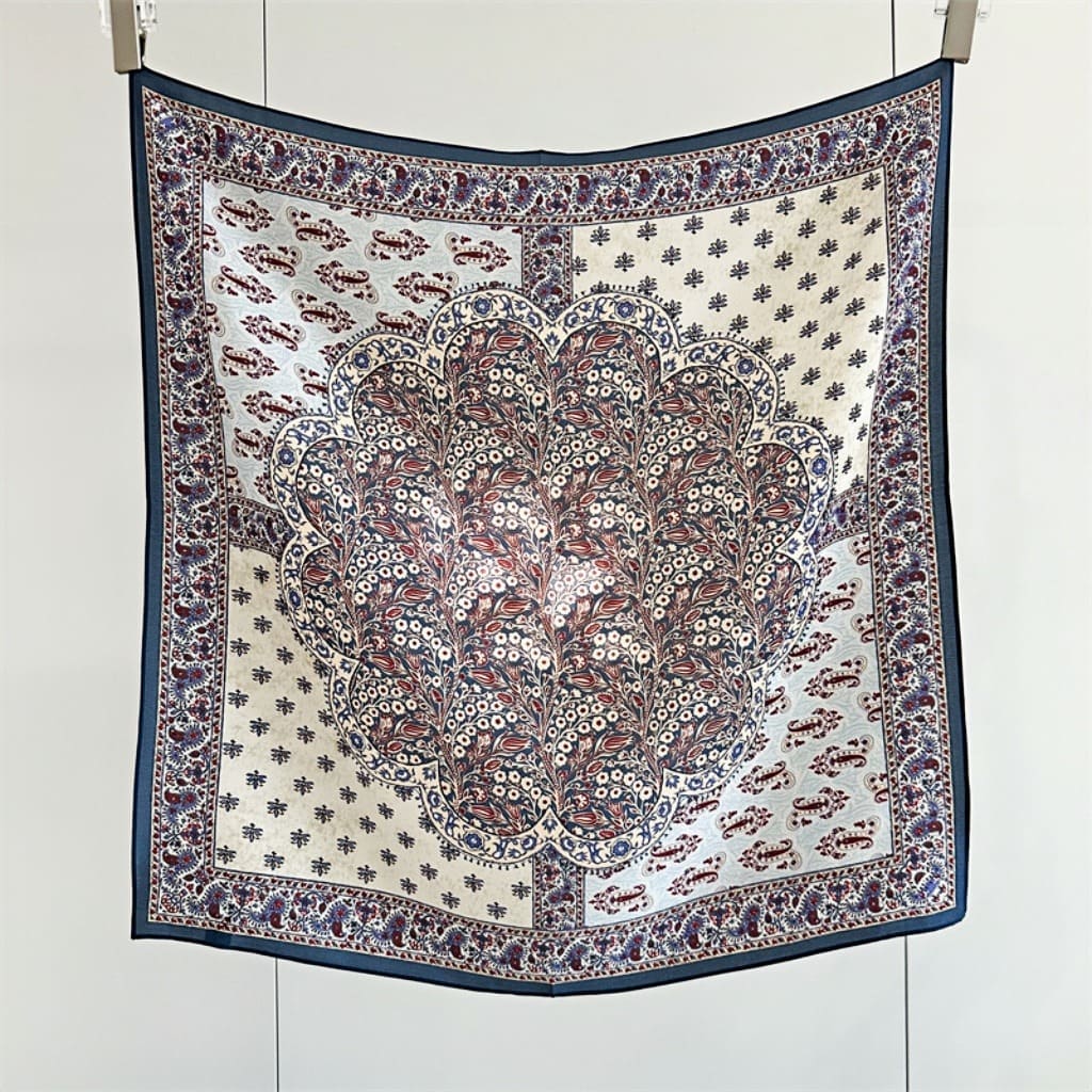 MaraSilk Pure Mulberry Silk Scarf - Square Double Crepe MS246