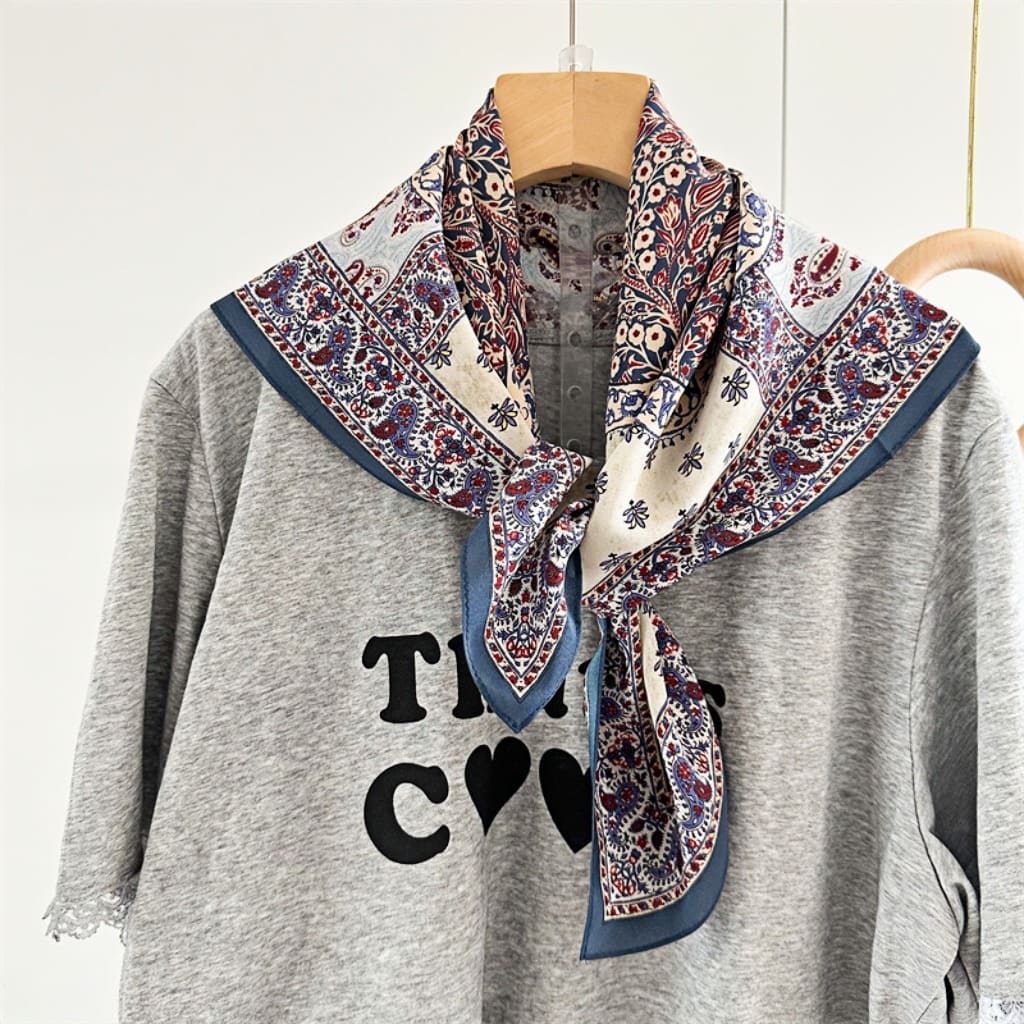 MaraSilk Pure Mulberry Silk Scarf - Square Double Crepe MS246 25" x 25" MS24601