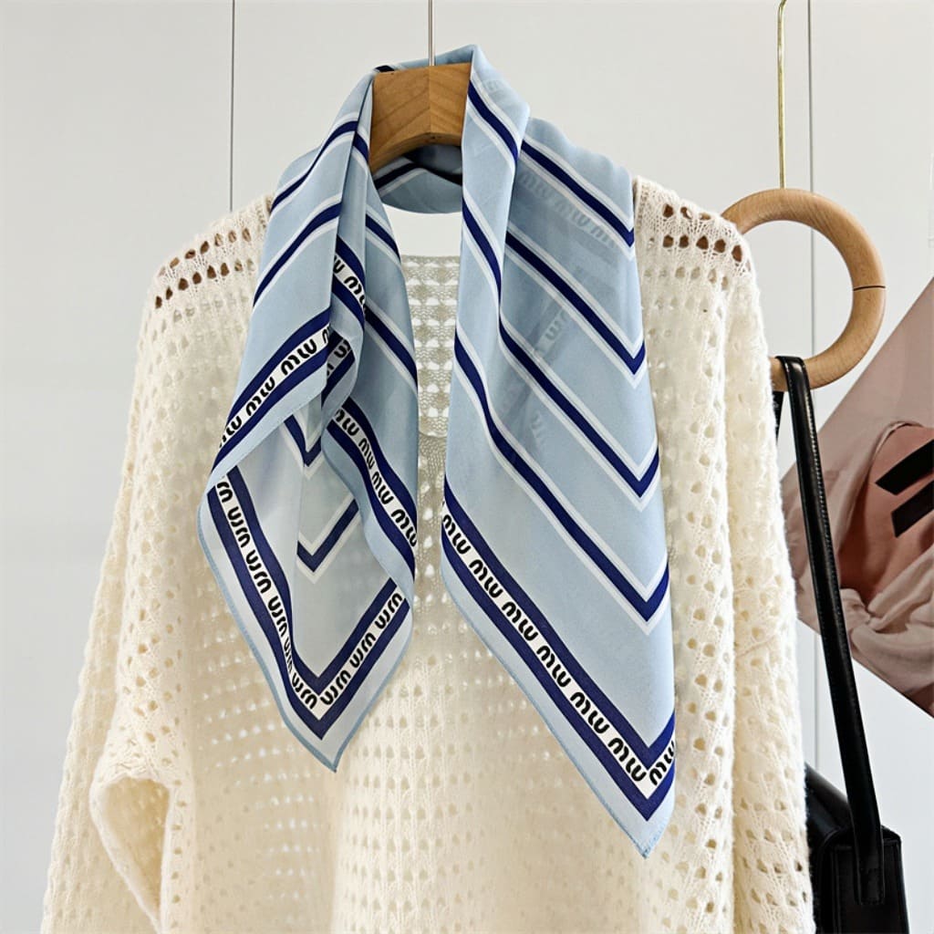 MaraSilk Pure Mulberry Silk Scarf - Square Double Crepe MS247