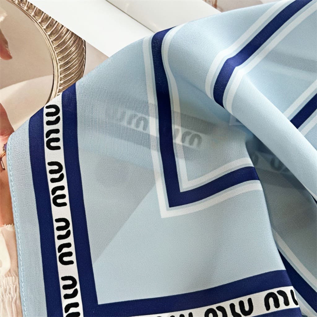 MaraSilk Pure Mulberry Silk Scarf - Square Double Crepe MS247