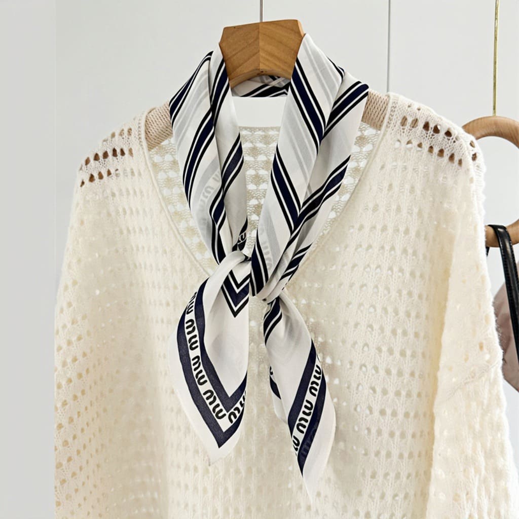 MaraSilk Pure Mulberry Silk Scarf - Square Double Crepe MS247