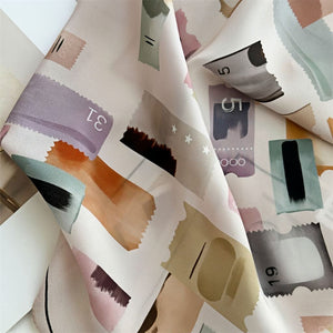 MaraSilk Pure Mulberry Silk Scarf - Square Double Crepe MS248