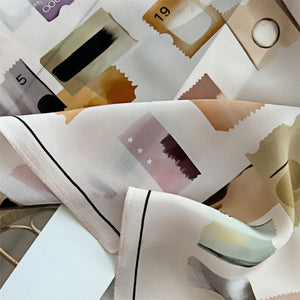 MaraSilk Pure Mulberry Silk Scarf - Square Double Crepe MS248