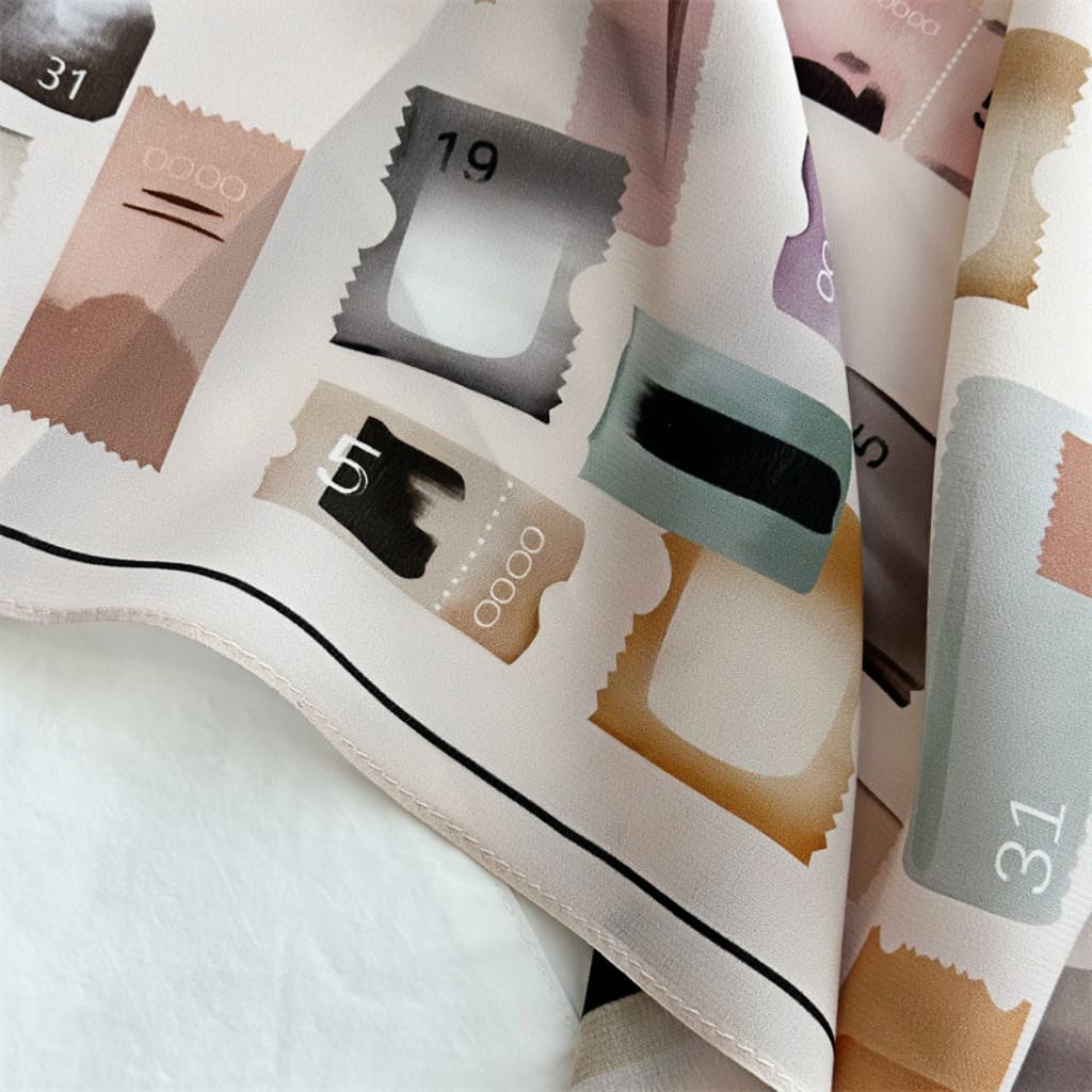 MaraSilk Pure Mulberry Silk Scarf - Square Double Crepe MS248