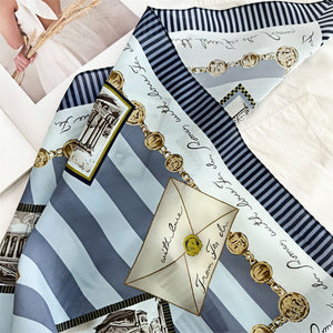 MaraSilk Pure Mulberry Silk Scarf - Square Double Crepe MS249