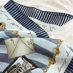 MaraSilk Pure Mulberry Silk Scarf - Square Double Crepe MS249