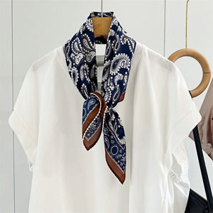 MaraSilk Pure Mulberry Silk Scarf - Square Double Crepe MS250