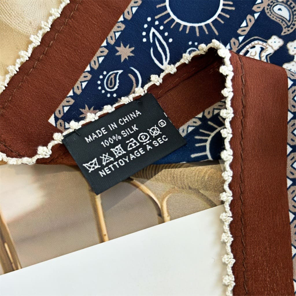 MaraSilk Pure Mulberry Silk Scarf - Square Double Crepe MS250