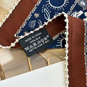 MaraSilk Pure Mulberry Silk Scarf - Square Double Crepe MS250