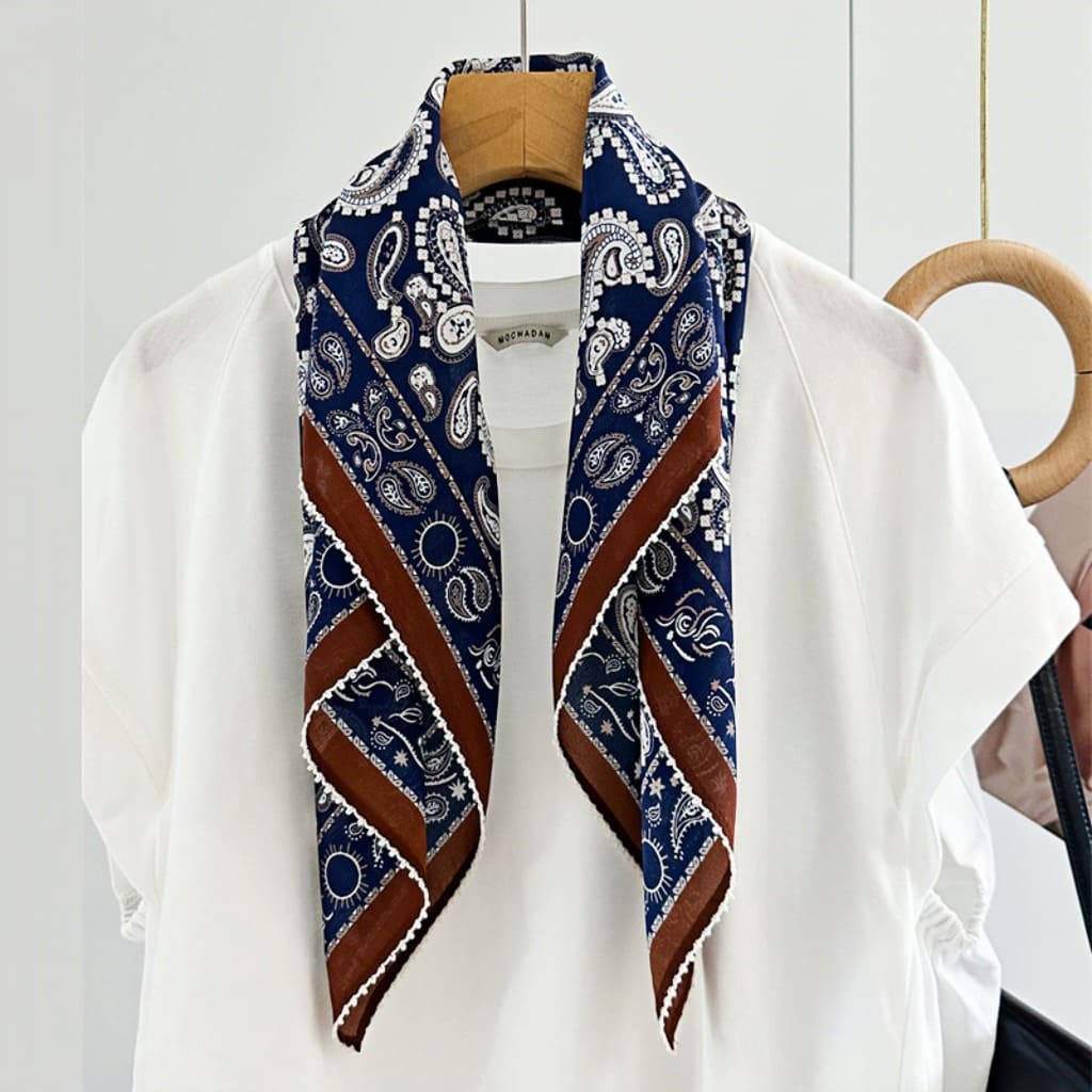 MaraSilk Pure Mulberry Silk Scarf - Square Double Crepe MS250