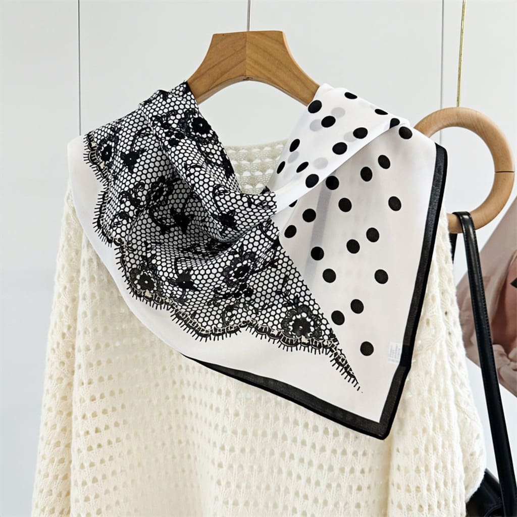 MaraSilk Pure Mulberry Silk Scarf - Square Double Crepe MS251