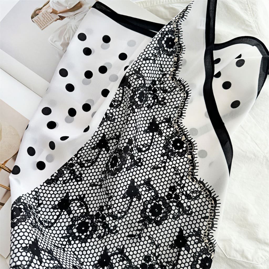 MaraSilk Pure Mulberry Silk Scarf - Square Double Crepe MS251