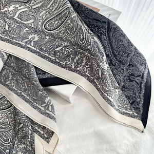 MaraSilk Pure Mulberry Silk Scarf - Square Double Crepe MS252