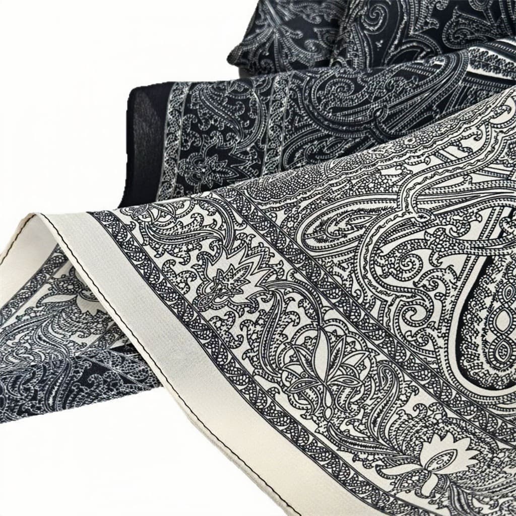 MaraSilk Pure Mulberry Silk Scarf - Square Double Crepe MS252