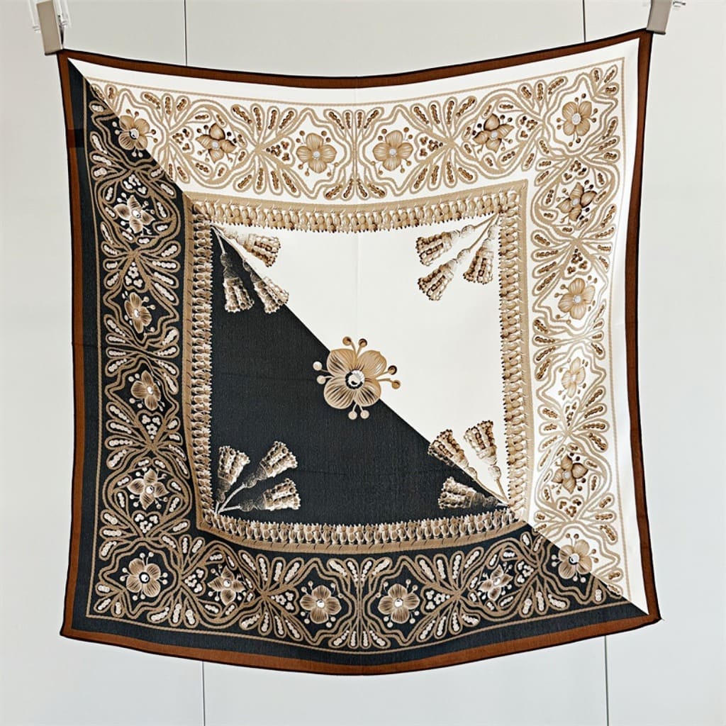 MaraSilk Pure Mulberry Silk Scarf - Square Double Crepe MS254 25" x 25" MS25402