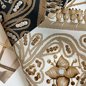 MaraSilk Pure Mulberry Silk Scarf - Square Double Crepe MS254