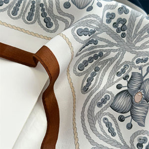 MaraSilk Pure Mulberry Silk Scarf - Square Double Crepe MS254