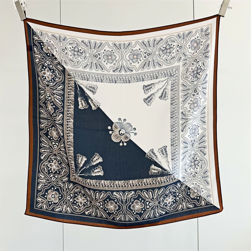 MaraSilk Pure Mulberry Silk Scarf - Square Double Crepe MS254 25" x 25" MS25401