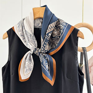 MaraSilk Pure Mulberry Silk Scarf - Square Double Crepe MS254