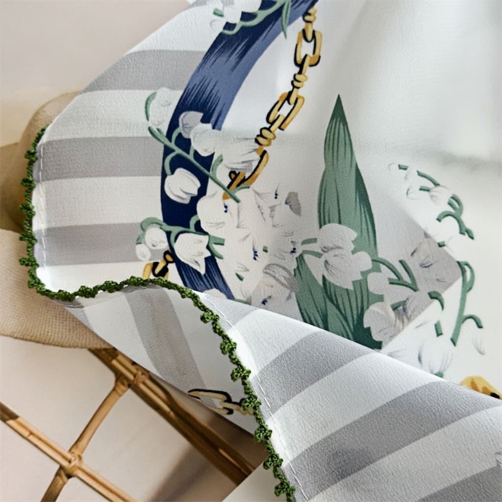 MaraSilk Pure Mulberry Silk Scarf - Square Double Crepe MS255