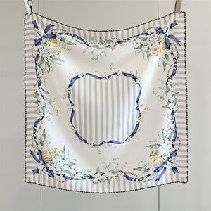 MaraSilk Pure Mulberry Silk Scarf - Square Double Crepe MS255