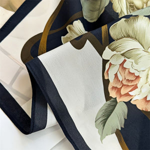 MaraSilk Pure Mulberry Silk Scarf - Square Double Crepe MS256