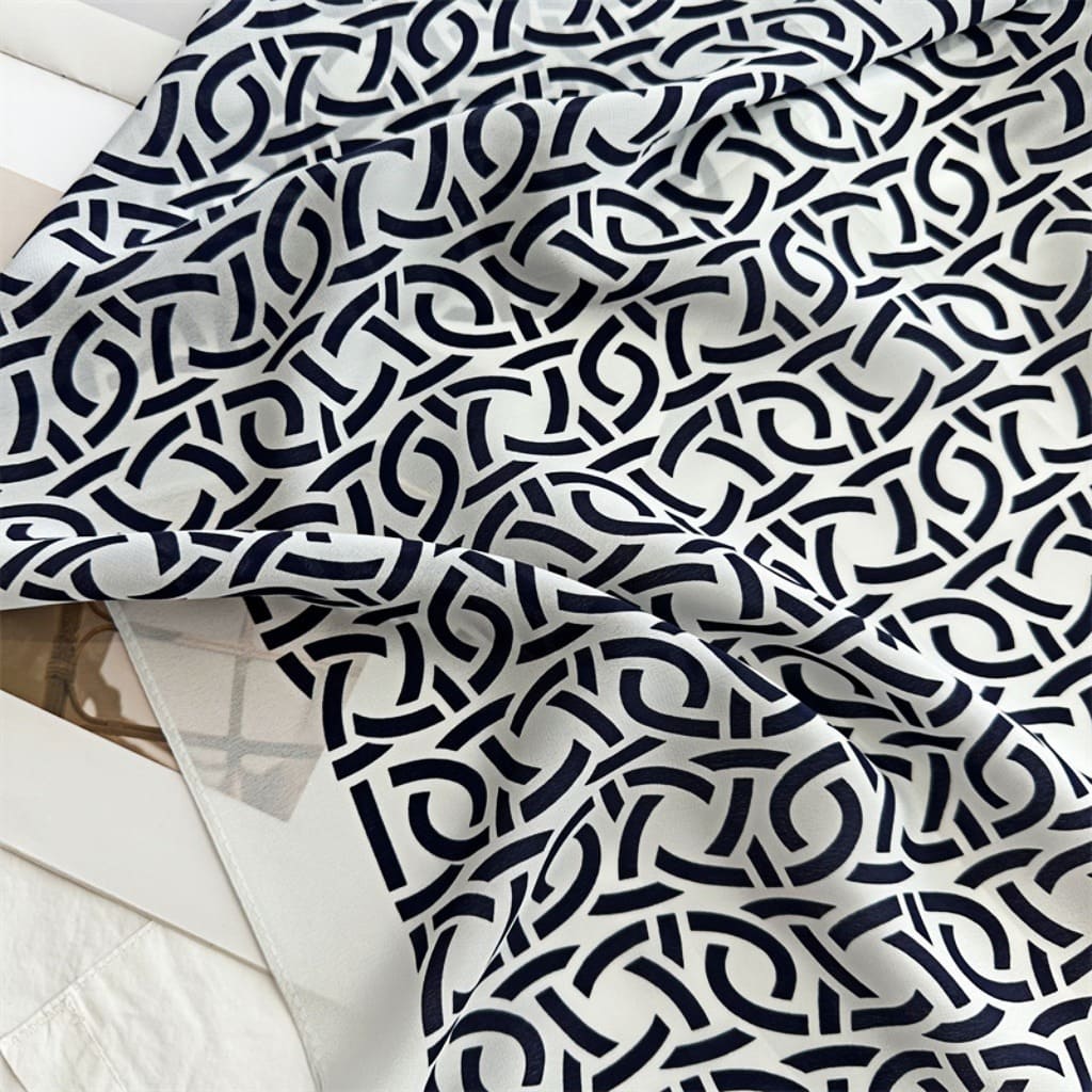 MaraSilk Pure Mulberry Silk Scarf - Square Double Crepe MS257