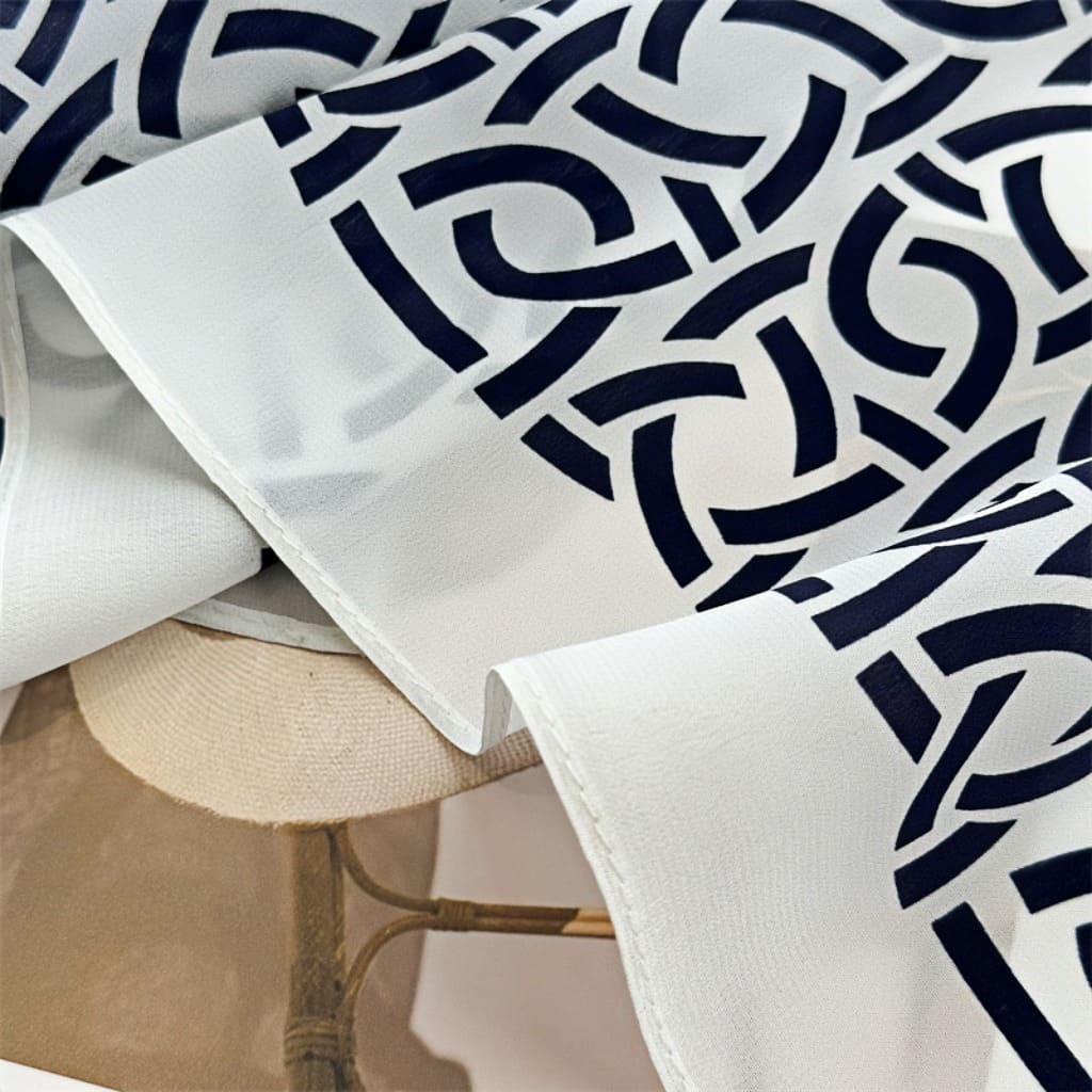 MaraSilk Pure Mulberry Silk Scarf - Square Double Crepe MS257