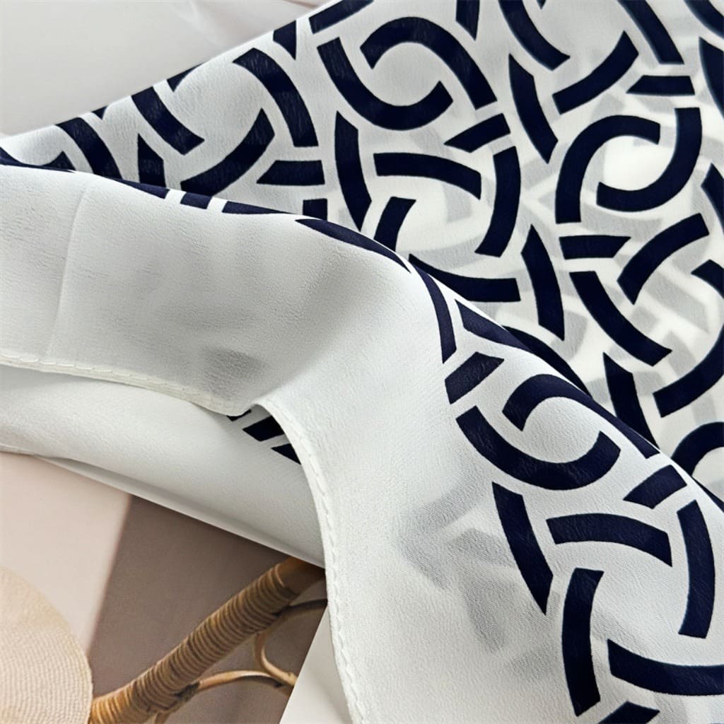 MaraSilk Pure Mulberry Silk Scarf - Square Double Crepe MS257