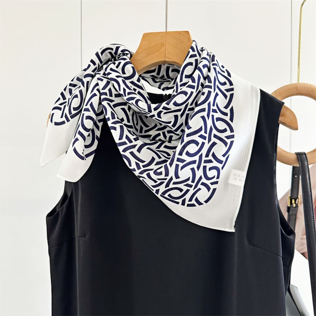 MaraSilk Pure Mulberry Silk Scarf - Square Double Crepe MS257