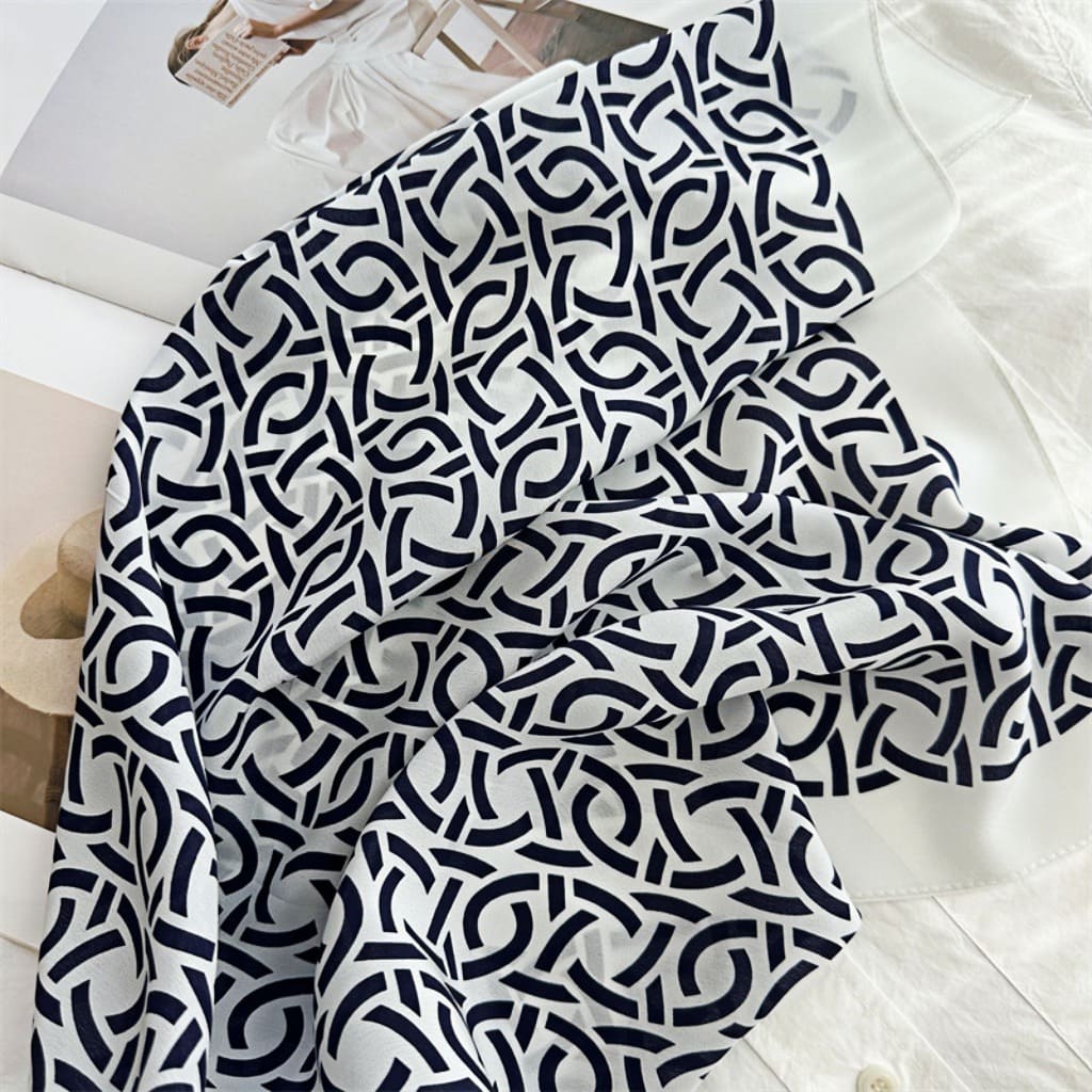 MaraSilk Pure Mulberry Silk Scarf - Square Double Crepe MS257